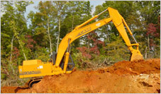 CASE Excavator in Landfill